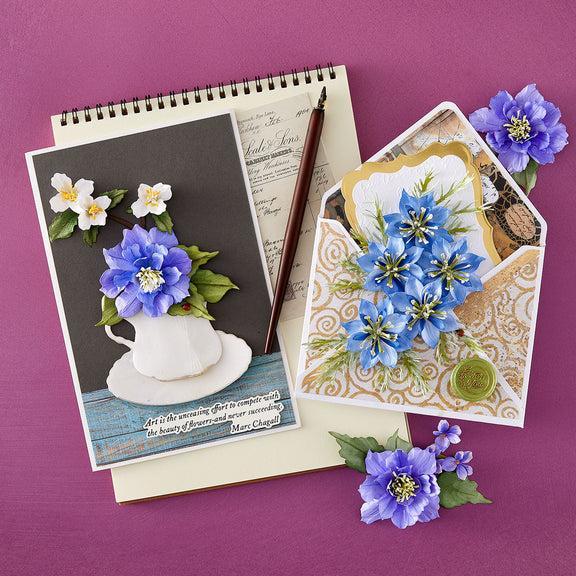 Spellbinders - The Poet's Garden Collection - Dies - Wild Violet and Ladybugs-ScrapbookPal