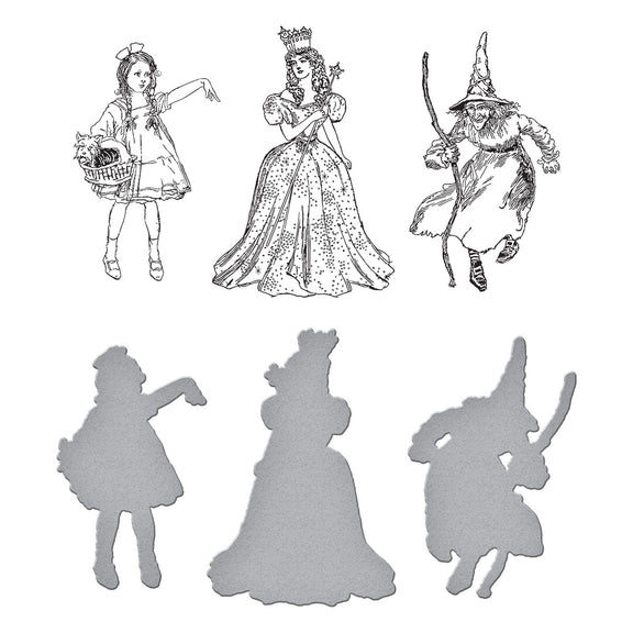 Spellbinders - The Wonder of Oz Collection - Press Plate & Dies - Dorothy & the Witches-ScrapbookPal
