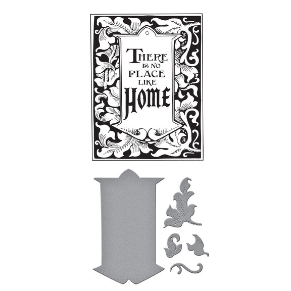 Spellbinders - The Wonder of Oz Collection - Press Plate & Dies - Wonder of Oz Frame & Tag-ScrapbookPal