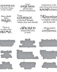 Spellbinders - The Wonder of Oz Collection - Press Plate & Dies - Wonder of Oz Sentiments-ScrapbookPal