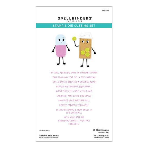 Spellbinders - This is Life Collection - Clear Stamps & Dies - Favorite Side Effect-ScrapbookPal