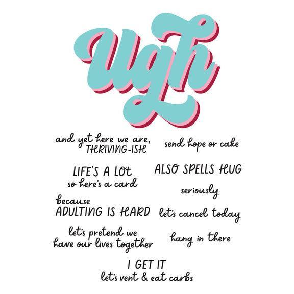 Spellbinders - This is Life Collection - Clear Stamps &amp; Dies - Ugh-ScrapbookPal