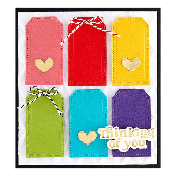 Spellbinders - Throwback Faves Collection - Dies - Dotted Tags-ScrapbookPal