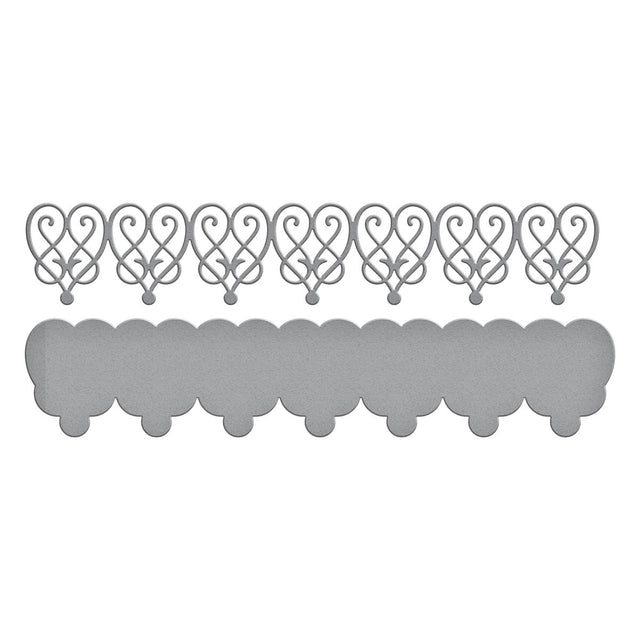 Spellbinders - Timeless Collection - Dies - Timeless Hearts Border-ScrapbookPal