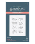 Spellbinders - Timeless Collection - Press Plates - Always You Timeless Sentiments-ScrapbookPal