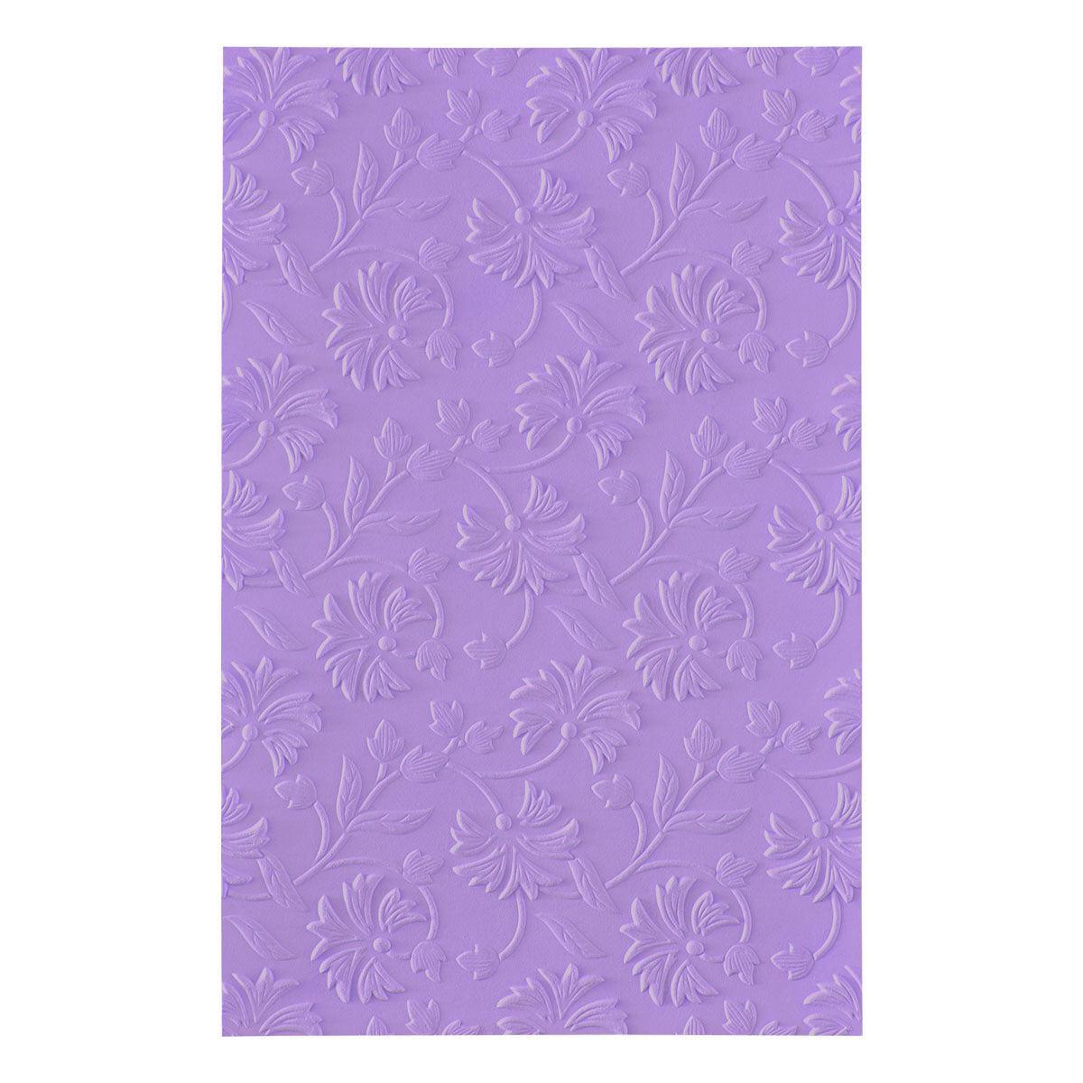 Spellbinders - Timeless Textures Collection - 3D Embossing Folder - Flowing Florals-ScrapbookPal