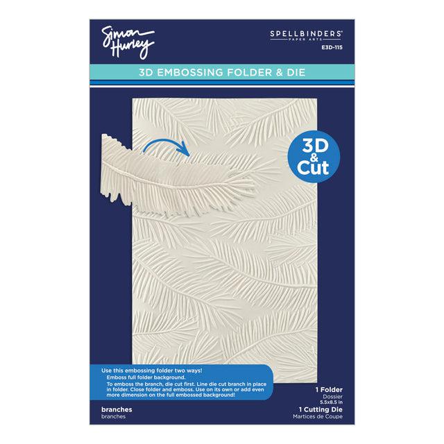 Spellbinders - Timeless Trees Collection - 3D Embossing Folder - Branches-ScrapbookPal