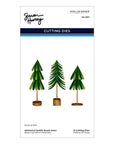 Spellbinders - Timeless Trees Collection - Dies - Whimsical Bottle Brush Trees-ScrapbookPal