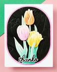 Spellbinders - Tulip Garden Collection - Dies - Handwritten Sentiments-ScrapbookPal