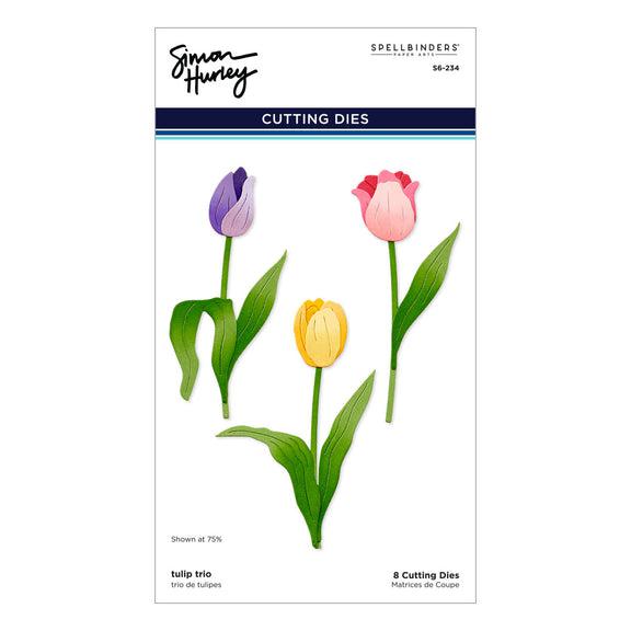 Spellbinders - Tulip Garden Collection - Dies - Tulip Trio-ScrapbookPal