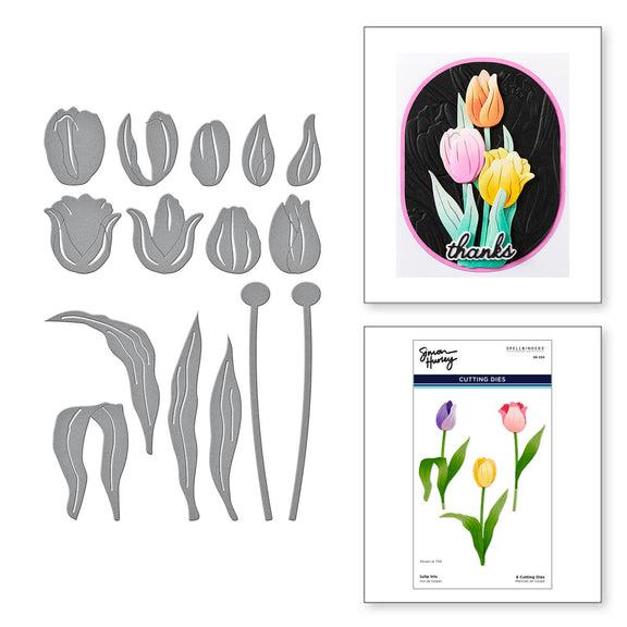 Spellbinders - Tulip Garden Collection - Dies - Tulip Trio-ScrapbookPal