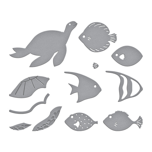 Spellbinders - Tunnel Scapes Collection - Dies - Underwater Marine Life-ScrapbookPal