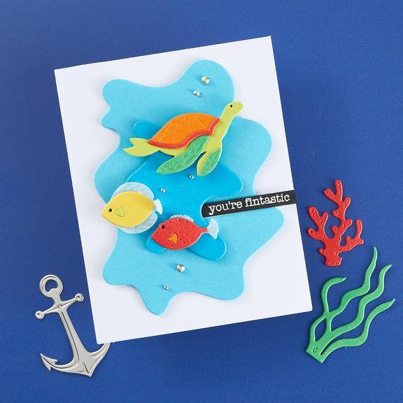 Spellbinders - Tunnel Scapes Collection - Dies - Underwater Marine Life-ScrapbookPal