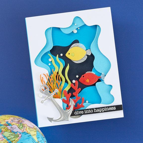 Spellbinders - Tunnel Scapes Collection - Dies - Underwater Marine Life-ScrapbookPal