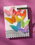 Spellbinders - Vivid Expressions Collection - 3D Emboss & Cut Folder - Blooming Butterflies-ScrapbookPal