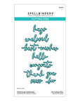 Spellbinders - Vivid Expressions Collection - Dies - Vivid Script Sentiments-ScrapbookPal