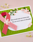Spellbinders - We All Have Baggage Collection - Clear Stamps & Dies - Awareness Ribbon and Sentiments-ScrapbookPal