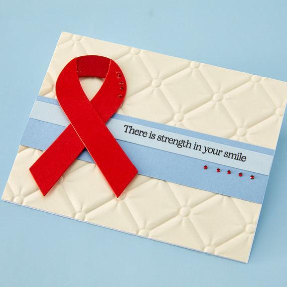 Spellbinders - We All Have Baggage Collection - Clear Stamps &amp; Dies - Awareness Ribbon and Sentiments-ScrapbookPal