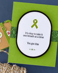 Spellbinders - We All Have Baggage Collection - Clear Stamps & Dies - Awareness Ribbon and Sentiments-ScrapbookPal