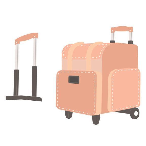 Spellbinders - We All Have Baggage Collection - Dies - Rolling Craft Tote-ScrapbookPal