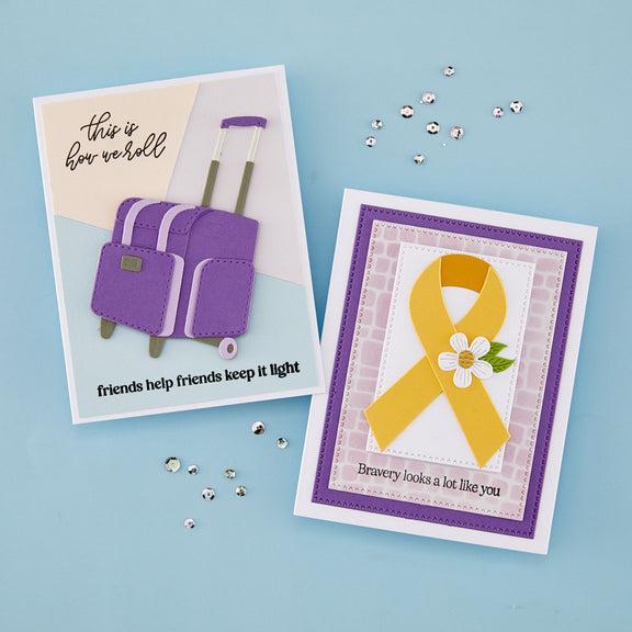 Spellbinders - We All Have Baggage Collection - Dies - Rolling Craft Tote-ScrapbookPal
