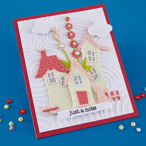 Spellbinders - Whimsical Village Collection - Clear Stamps - Whimsical Wishes-ScrapbookPal