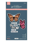 Spellbinders - Wildflowers Collection - Registration Press Plates & Dies - Butterfly Silhouettes-ScrapbookPal