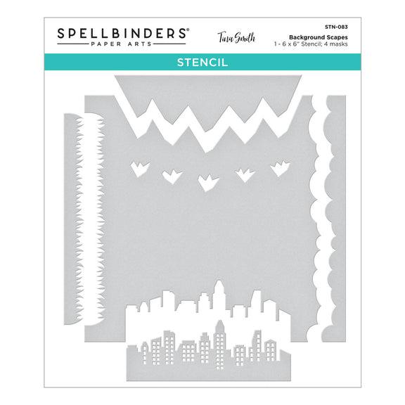 Spellbinders - Windows with a View - Stencils - Background Scapes-ScrapbookPal