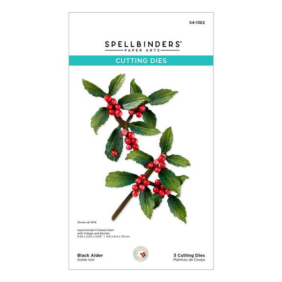 Spellbinders - Winter's Grace Garden Collection - Dies - Black Alder-ScrapbookPal