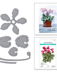 Spellbinders - Winter's Grace Garden Collection - Dies - Cyclamen-ScrapbookPal