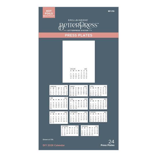 Spellbinders - Wonderland Collection - Press Plates - DIY 2026 Calendar-ScrapbookPal