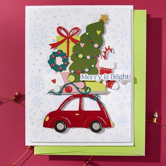 Spellbinders - Wonderland Collection - Press Plates - Snowfall Shimmer-ScrapbookPal