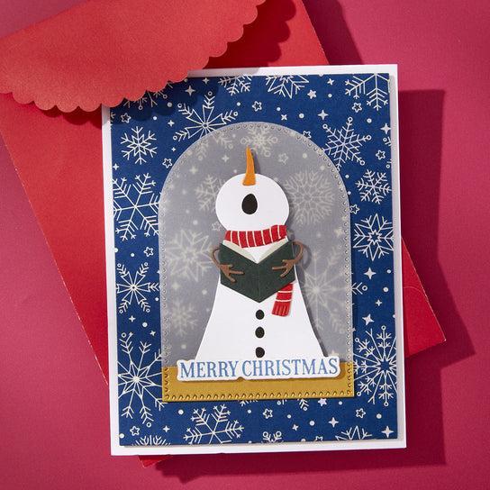 Spellbinders - Wonderland Collection - Press Plates - Snowfall Shimmer-ScrapbookPal