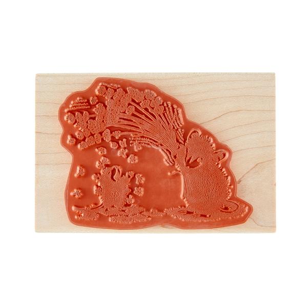 Spellbinders - Wood Mount Stamps - House-Mouse Flower Shower-ScrapbookPal