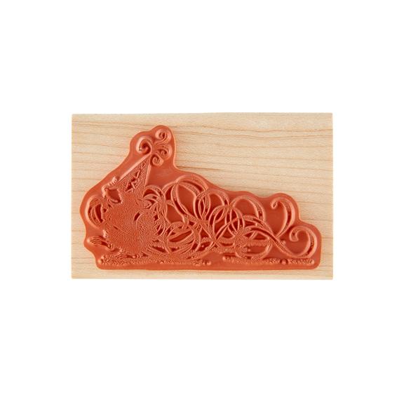 Spellbinders - Wood Mount Stamps - House-Mouse Party Streamers-ScrapbookPal