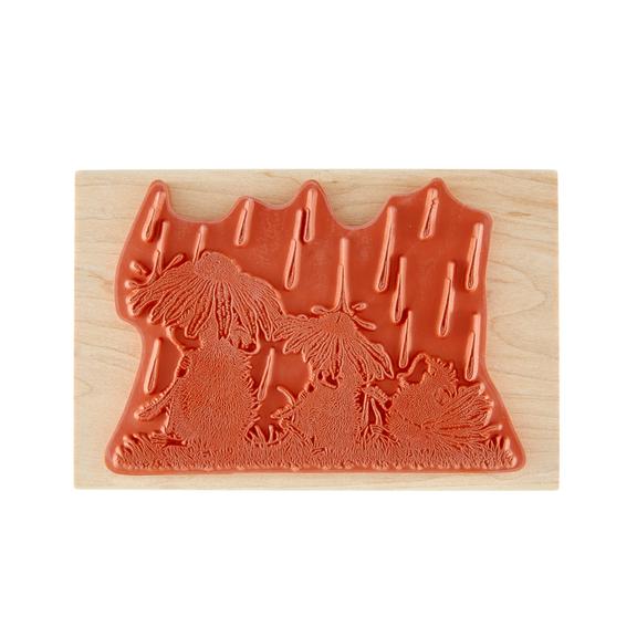 Spellbinders - Wood Mount Stamps - House-Mouse Spring Rain-ScrapbookPal