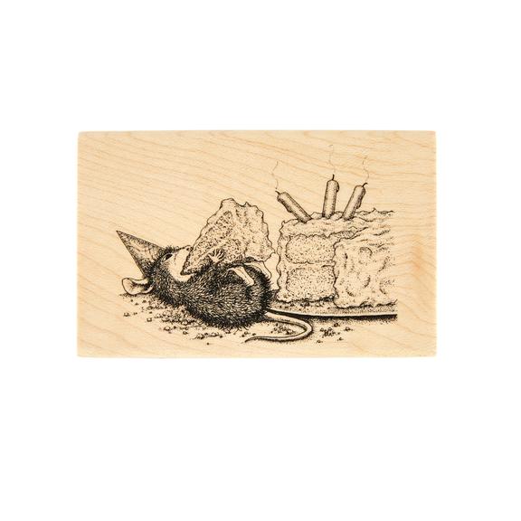 Spellbinders - Wood Mount Stamps - House-Mouse Sweet Birthday-ScrapbookPal