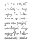 Spellbinders - Woodland Tales Collection - Dies - Woodland Tales Sentiments-ScrapbookPal