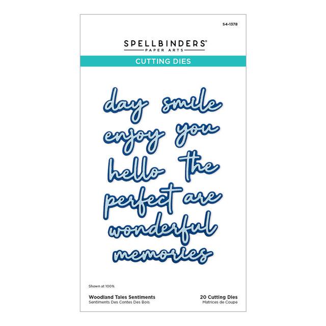 Spellbinders - Woodland Tales Collection - Dies - Woodland Tales Sentiments-ScrapbookPal