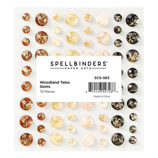 Spellbinders - Woodland Tales Collection - Gems - Woodland Tales Gold-Flecked-ScrapbookPal