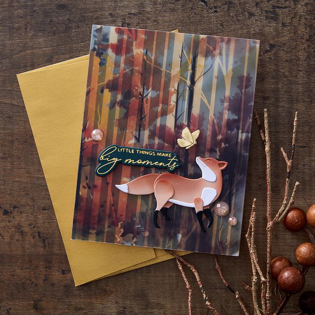 Spellbinders Woodland Tales Sentiments – Lot De 11 Tampons Transparents Nature & Messages Inspirants