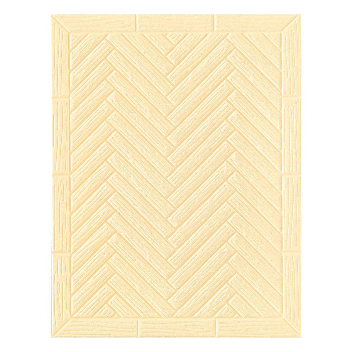 Spellbinders - Yana's Christmas Cats Collection - 3D Embossing Folder - A2 Herringbone Décor-ScrapbookPal