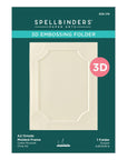 Spellbinders - Yana's Christmas Cats Collection - 3D Embossing Folder - A2 Ornate Molded Frame-ScrapbookPal