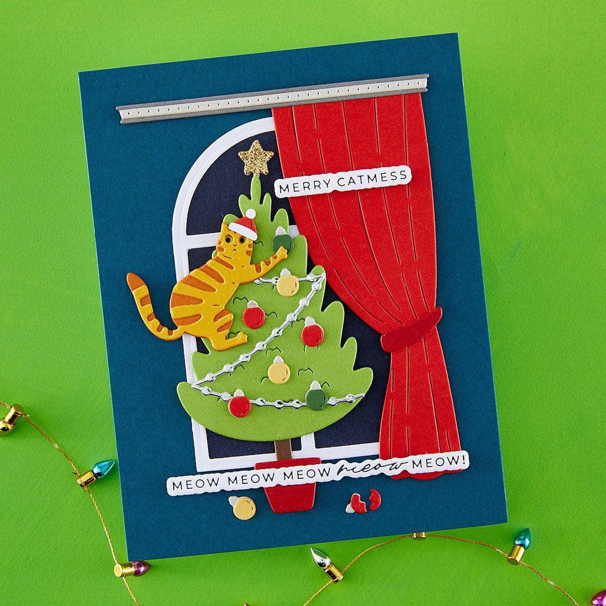 Spellbinders - Yana's Christmas Cats Collection - Dies - Christmas Cats-ScrapbookPal