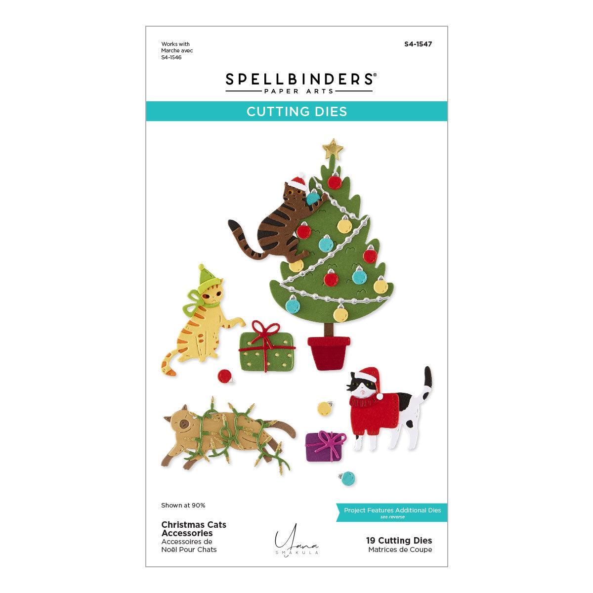 Spellbinders - Yana's Christmas Cats Collection - Dies - Christmas Cats Accessories-ScrapbookPal