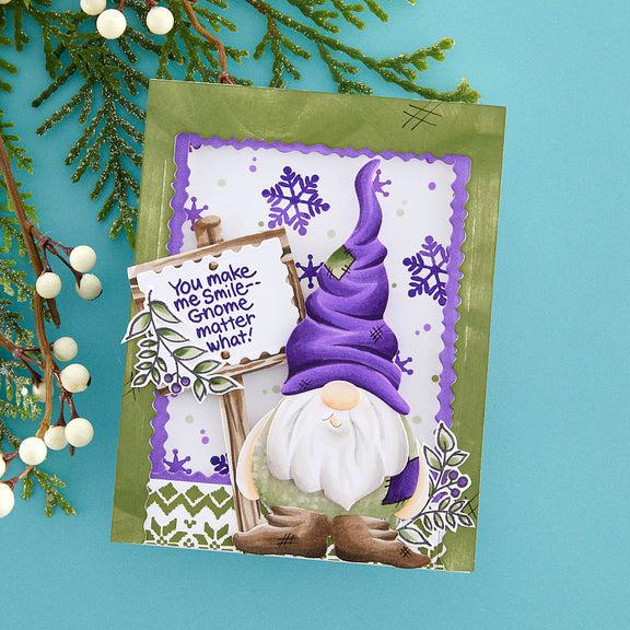 Stampendous - Holiday Hugs Collection - Dies - Gnome Hugs-ScrapbookPal
