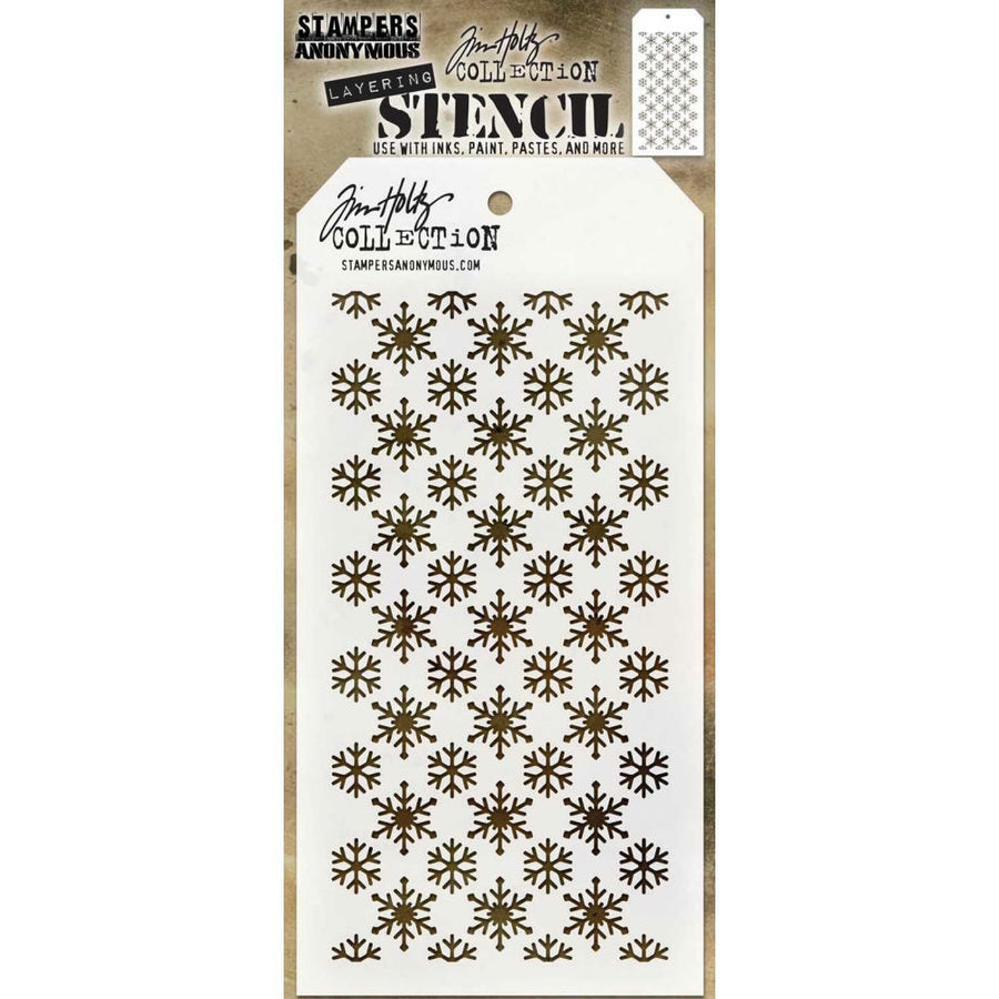Stampers Anonymous - Tim Holtz Layered Stencil - Flurries