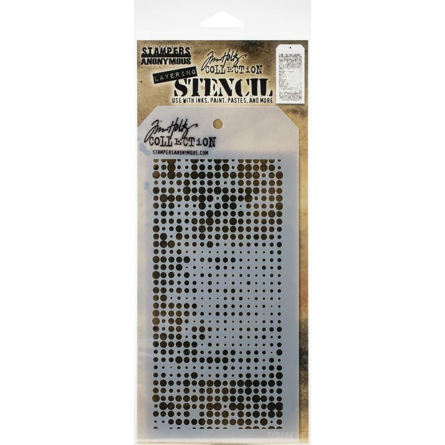 Stampers Anonymous - Tim Holtz Layered Stencil - Halftone-ScrapbookPal