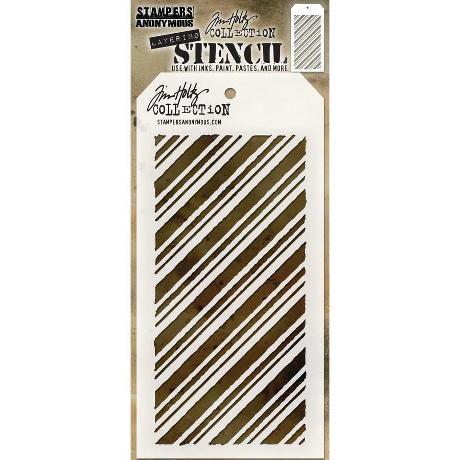 Stampers Anonymous - Tim Holtz Layered Stencil - Peppermint-ScrapbookPal