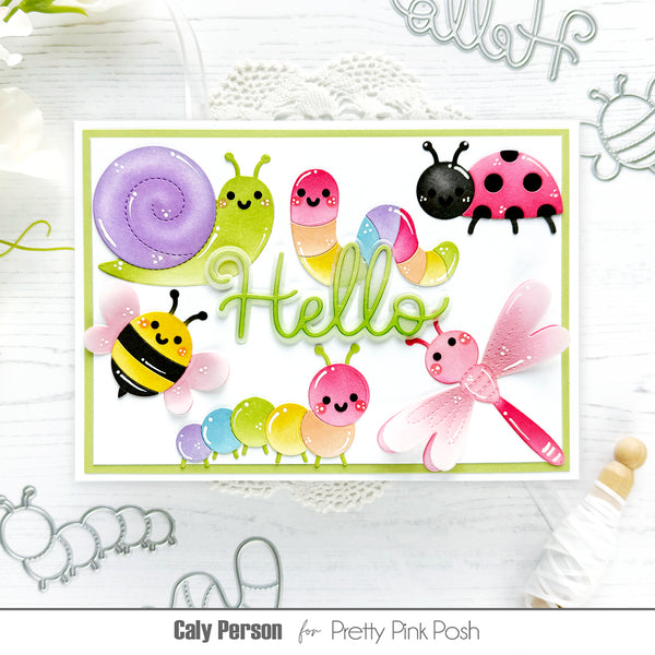 Pretty Pink Posh - Dies - Large Hello Shadow